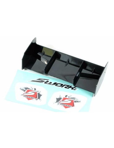 SWORKz 1/8 Off Road Pro Race Wing (BK)(W/o Holes)