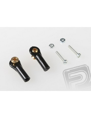 2404 Ball Link V1, dia.4mm, M2/1.6 Long Black 2pcs