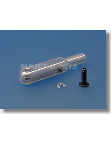 2140 Aluminium Clevis L 23mm, M2, 2pcs