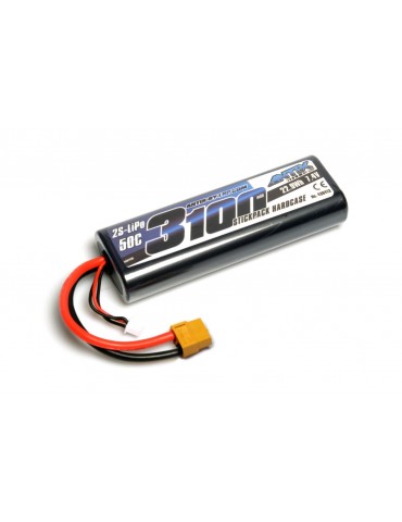 ANTIX by LRP 3100 - 7.4V - 50C LiPo Car Stickpack Hardcase - XT60 Plug