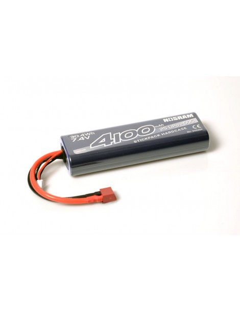 NOSRAM 4100 - 7.4V - 50C LiPo Car Stickpack Hardcase - T-Plug