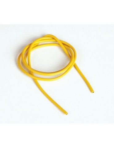 silicon wire 2,6 qmm1m, yellow, 13 AWG