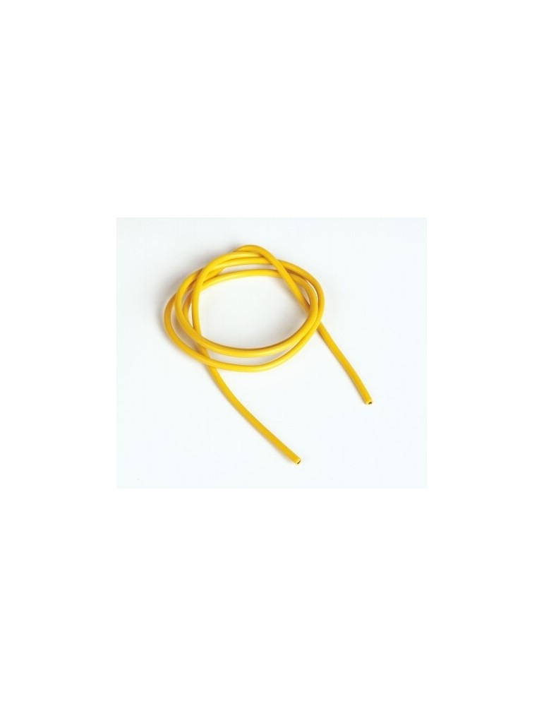 silicon wire 2,6 qmm1m, yellow, 13 AWG