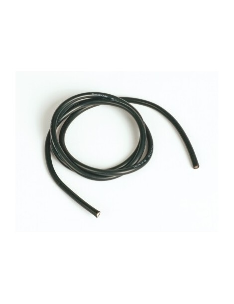 silicon wire 6,6 qmm1m, black, 9 AWG