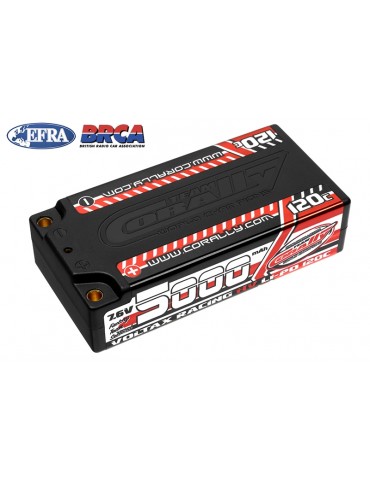 Voltax 120C LiPo HV Battery - 5000 mAh - 7.6V - Shorty 2S - 4mm Bullit