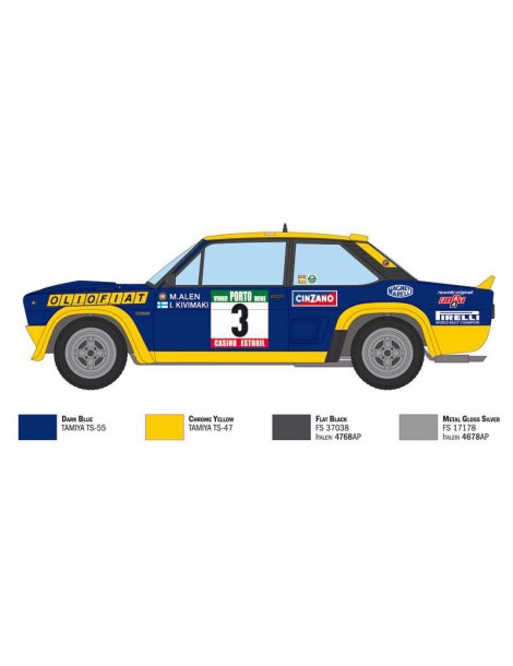 Italeri Fiat 131 Abarth Rally Olio Fiat (1:24)