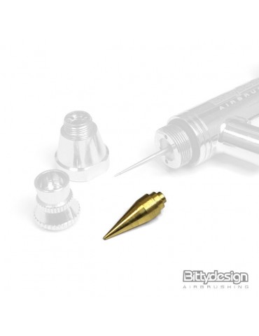 Bittydesign Cone Nozzle thread-free std. 0,4mm for Michelangelo bottle-feed airbrush dual-