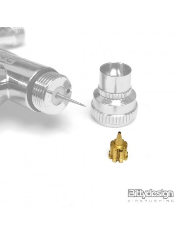Bittydesign Hybrid Nozzle thread-less std. 0,4mm for Caravaggio gravity-feed airbrush dual