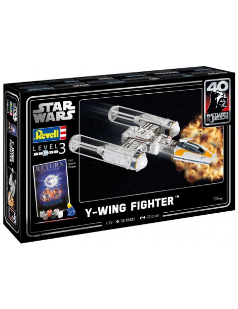 Revell SW Y-wing Fighter (1:72) (Giftset)