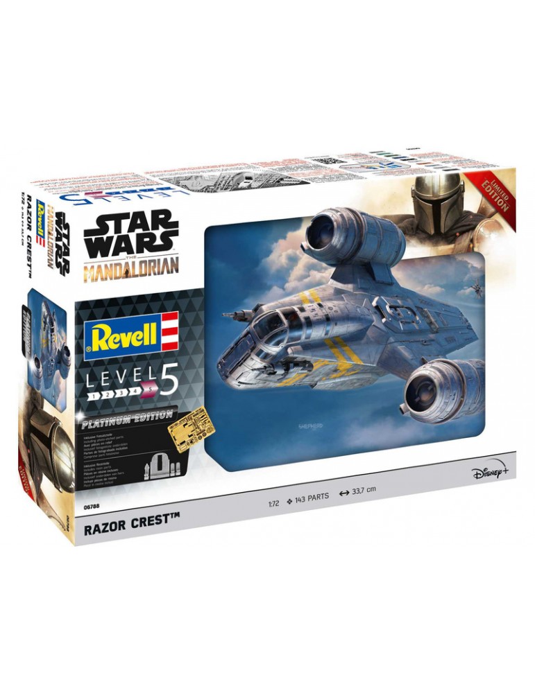 Revell SW - The Mandalorian: Razor Crest Platinum Edition (1:72) (Gift-Set)