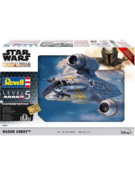 Revell SW - The Mandalorian: Razor Crest Platinum Edition (1:72) (Gift-Set)
