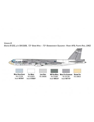 Italeri Boeing B-52G Stratofortress Early version (1:72)