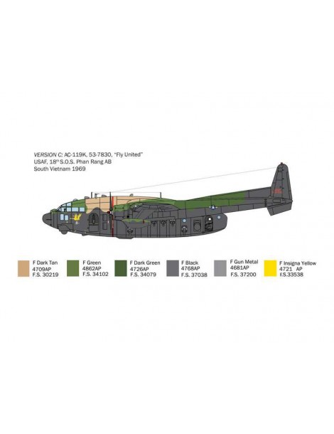 Italeri Fairchild AC-119K Stinger (1:72)