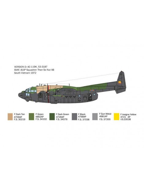 Italeri Fairchild AC-119K Stinger (1:72)