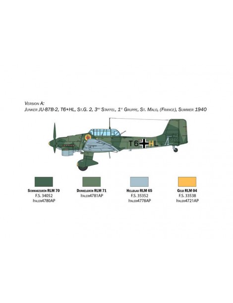 Italeri Junkers Ju-87B Stuka - Battle of Britain 80th Anniversary (1:48)