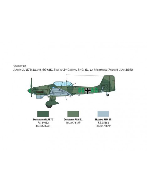 Italeri Junkers Ju-87B Stuka - Battle of Britain 80th Anniversary (1:48)