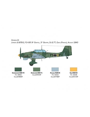 Italeri Junkers Ju-87B Stuka - Battle of Britain 80th Anniversary (1:48)