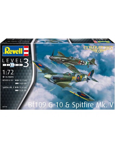 Revell Messerschmitt Bf 109G-10, Spitfire Mk.V (1:72)