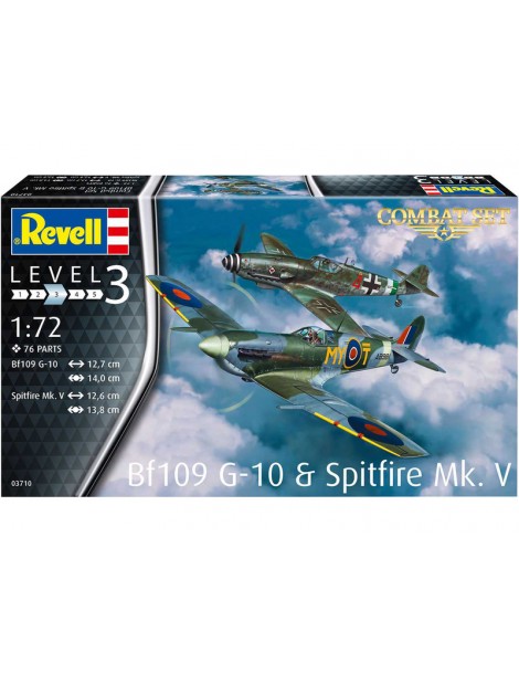 Revell Messerschmitt Bf 109G-10, Spitfire Mk.V (1:72)