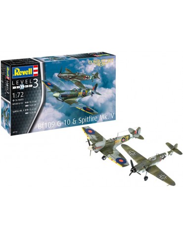 Revell Messerschmitt Bf 109G-10, Spitfire Mk.V (1:72)