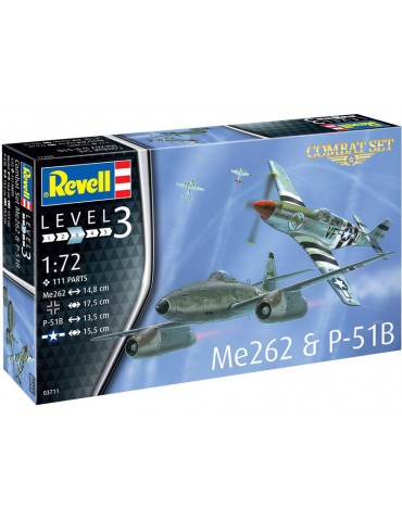 Revell Messerschmitt Me 262, P-51B Mustang(1:72)