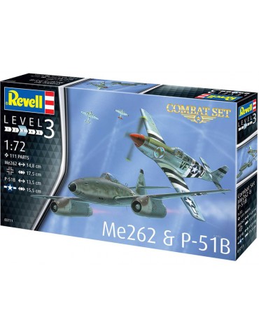 Revell Messerschmitt Me 262, P-51B Mustang(1:72)