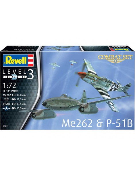 Revell Messerschmitt Me 262, P-51B Mustang(1:72)