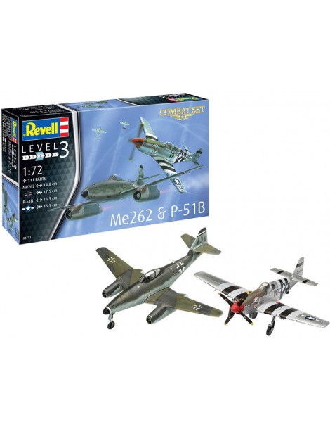 Revell Messerschmitt Me 262, P-51B Mustang(1:72)
