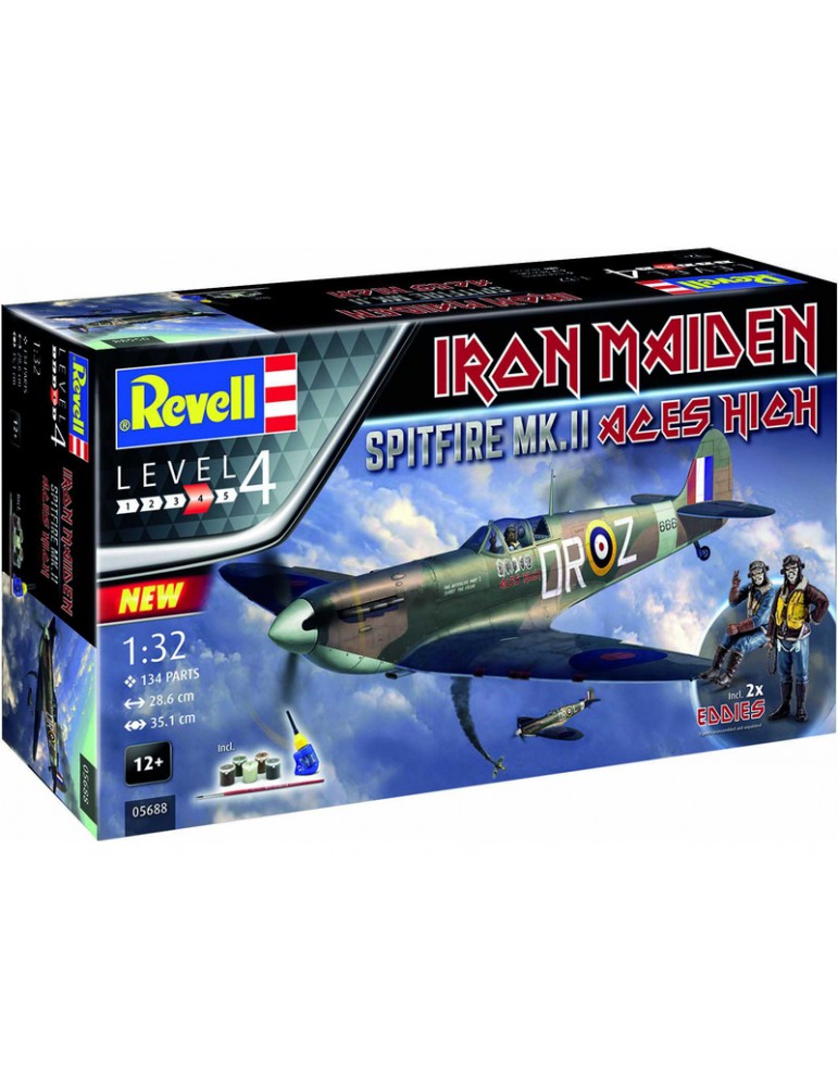 Revell Spitfire Mk.II Aces High Iron Maiden (1:32) (dovanų komplektas)