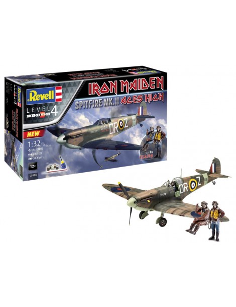 Revell Spitfire Mk.II Aces High Iron Maiden (1:32) (dovanų komplektas)