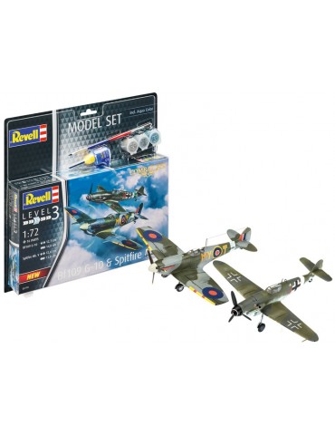 Revell Messerschmitt Bf109G-10, Spitfire Mk.V (1:72) (rinkinys)