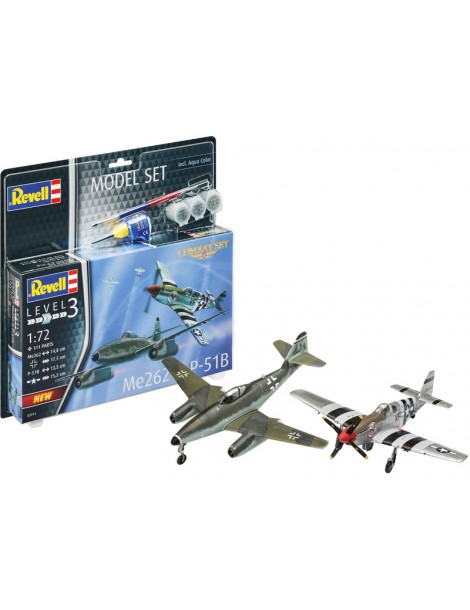 Revell Messerschmitt Me262, North American P-51B (1:72)