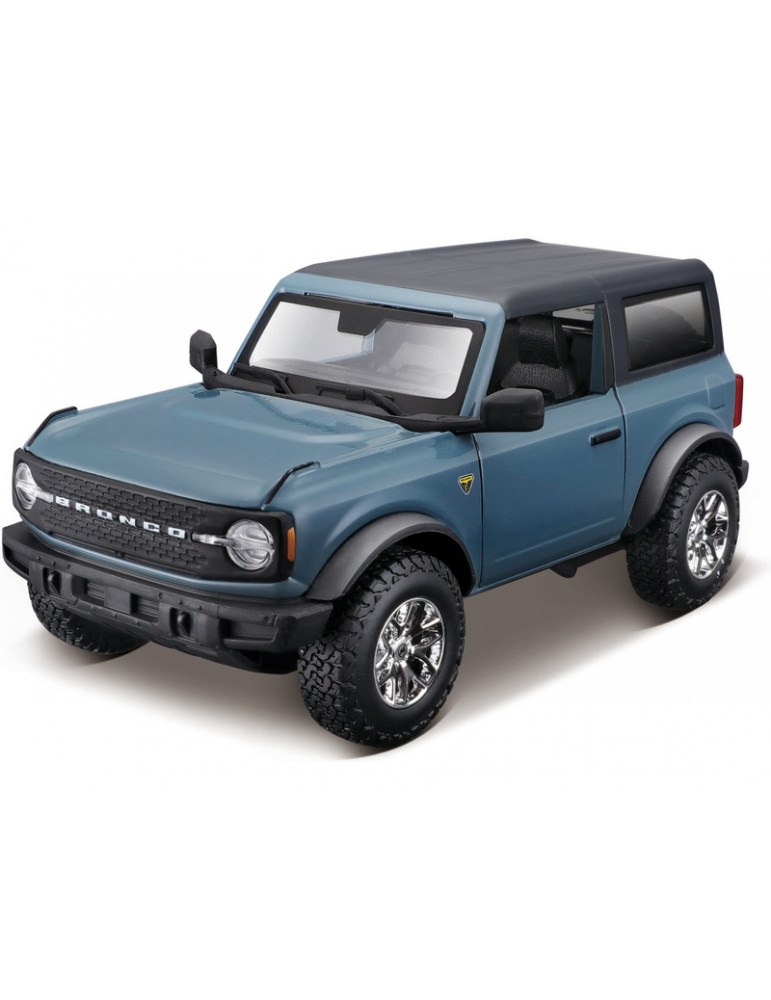 Miniature Maisto Ford Bronco Badlands 2021 - Gris - Échelle 1/18 - MST314