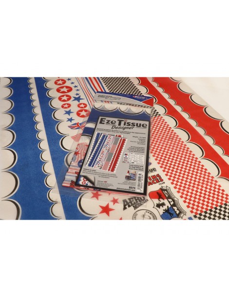 Eze Tissue 13.5g/m2 75x50 Designer with patterns (2pcs)