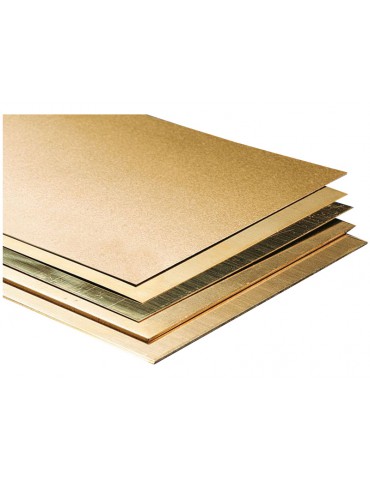 Brass sheet 0.5 x 200 x 100mm