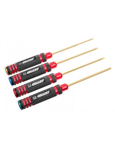 Pro Nut Hex Tool Set - Ti-Ni Coated - 1.5 / 2.0 / 2.5 / 3.0 mm - 4 pcs