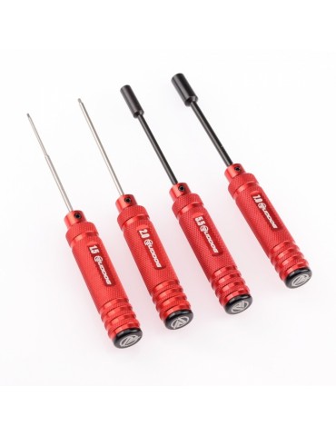 Metric Hex and Nut Driver Wrench Set (1.5 | 2.0 | 5.5 | 7.0mm)