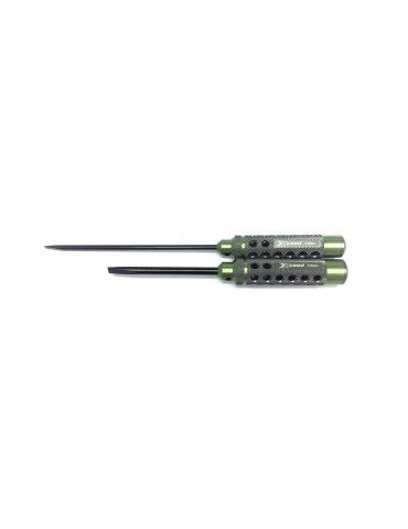 Flat head screwdriver set 4.0 & 5.8 (HSS Tip) - (2)