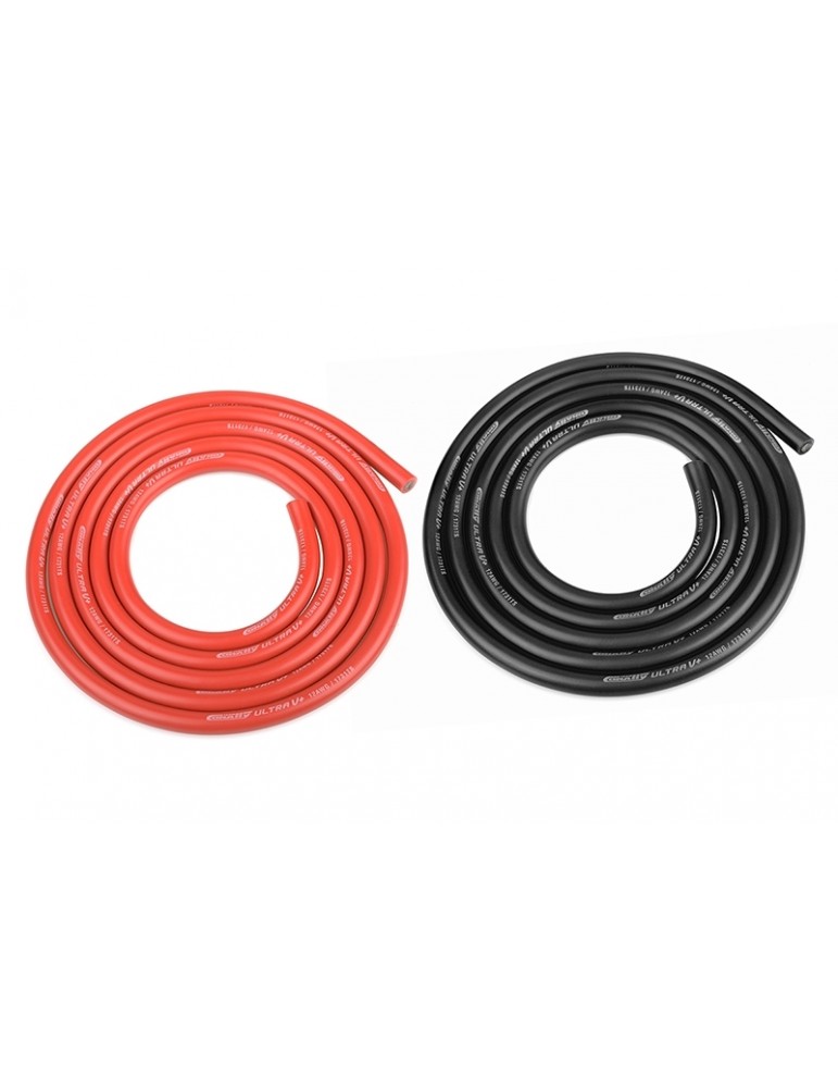 Ultra V+ Silicone Wire - Super Flexible - Black and Red - 12AWG - 1731 / 0.05 Strands - OD