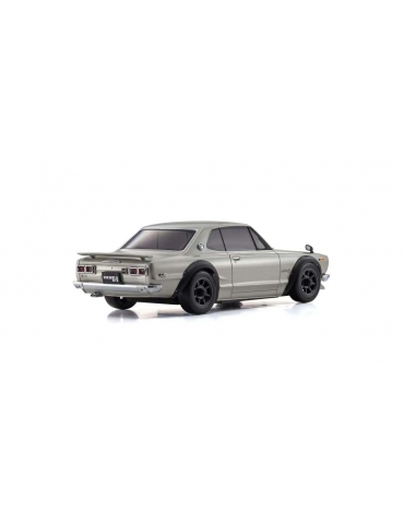 Kyosho Mini-Z AWD Nissan Skyline 2000 GT-R KPGC10 Silver 1/27 RC drift modelis