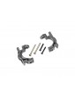 Traxxas Caster blocks (c-hubs), extreme heavy duty, gray (left & right) (for use with 9080)