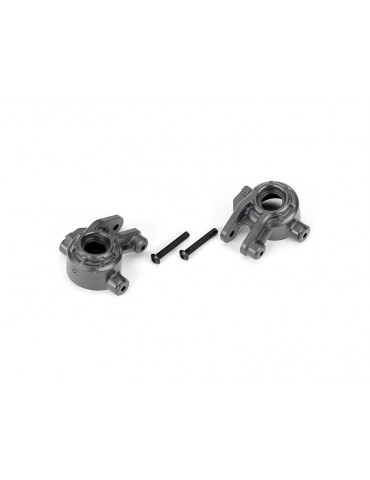 Traxxas Steering blocks, extreme heavy duty, gray (left & right) (for use with 9080)
