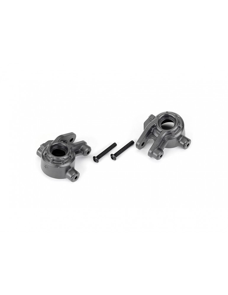 Traxxas Steering blocks, extreme heavy duty, gray (left & right) (for use with 9080)