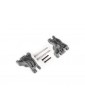 Traxxas Carriers, stub axle, rear, extreme heavy duty, gray (left & right) (for use with 9080)