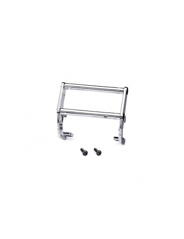 Traxxas Push bar, bumper, chrome (assembled) (fits 9836)