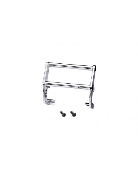 Traxxas Push bar, bumper, chrome (assembled) (fits 9836)