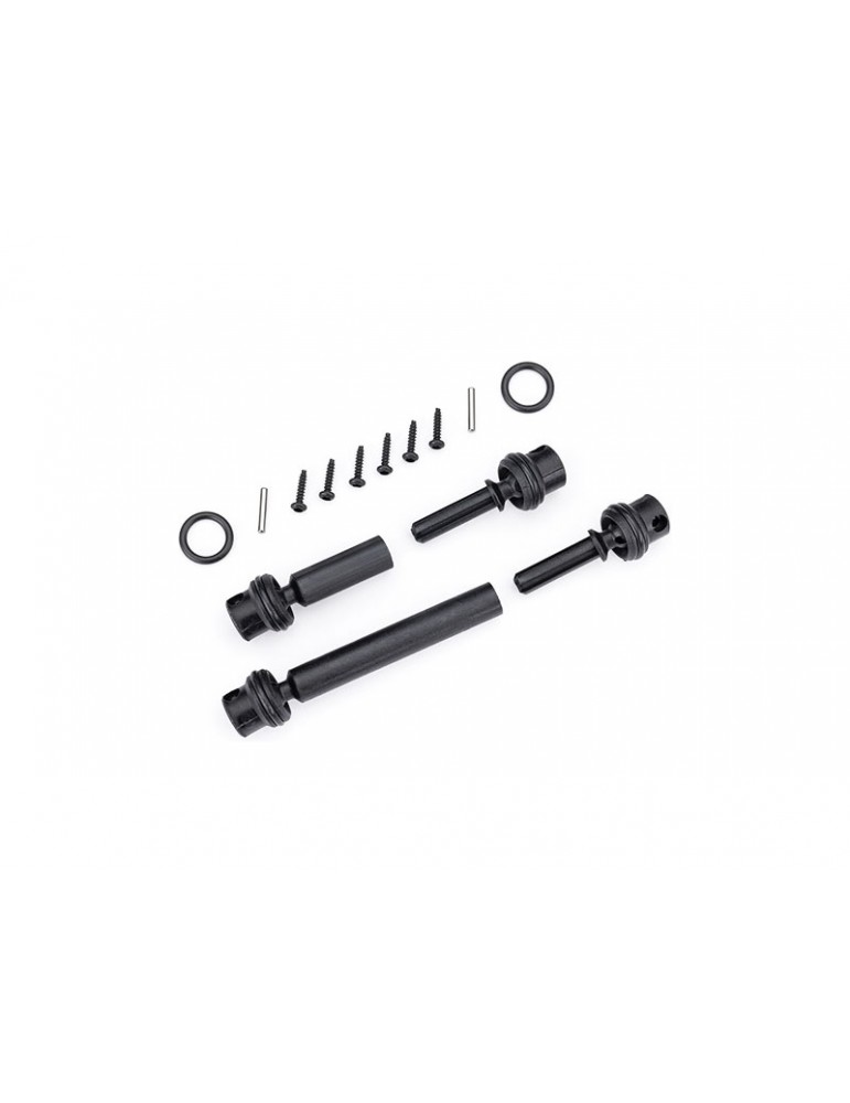 Traxxas Driveshafts, center, assembled (front & rear) (long wheelbase)