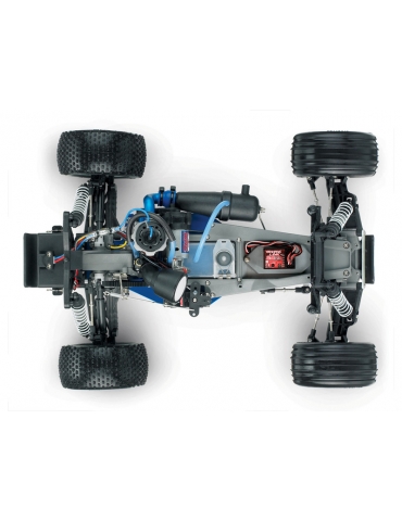 Traxxas Nitro Rustler 1:10 TQi Silver-Blue