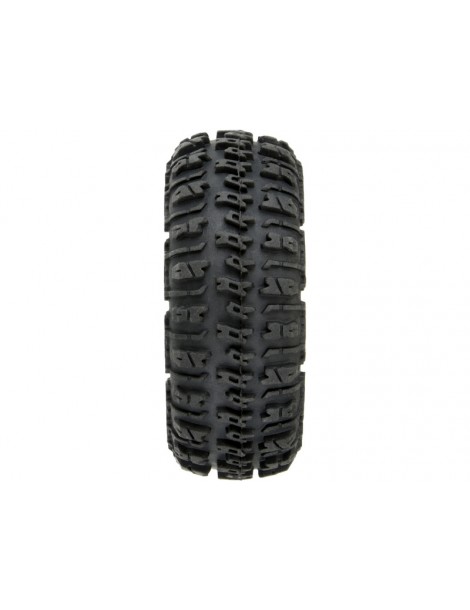Pro-Line Wheels 1.0", Trencher Tires, Impulse H7 Wheels (4)(Axial SCX24)