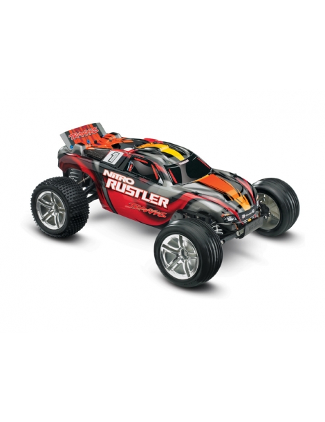 Traxxas Nitro Rustler 1:10 TQi Silver-Red